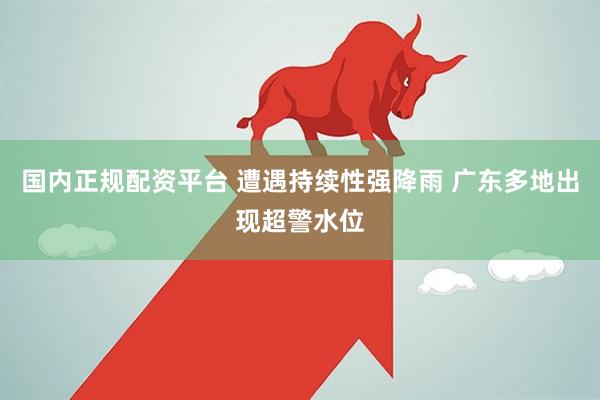 国内正规配资平台 遭遇持续性强降雨 广东多地出现超警水位