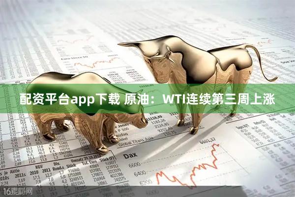配资平台app下载 原油：WTI连续第三周上涨